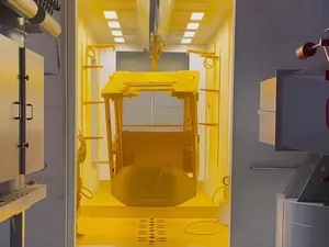 Recubrimiento Automático de Polvo Electrostático para Carcasas de Maquinaria de Construcción: MINGYU Heavy Industry