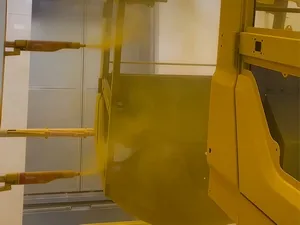 Recubrimiento Automático de Polvo Electrostático para Carcasas de Maquinaria de Construcción: MINGYU Heavy Industry