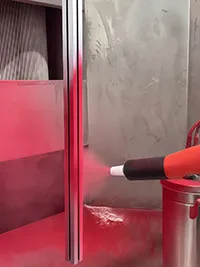 Recubrimiento en Polvo de Perfiles de Aluminio